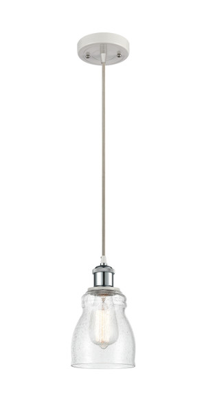 Innovations - 516-1P-WPC-G394 - One Light Mini Pendant - Ballston - White Polished Chrome
