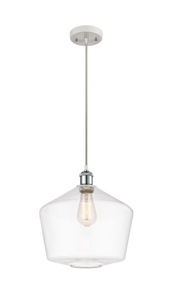 Innovations - 516-1P-WPC-G652-12 - One Light Mini Pendant - Ballston - White Polished Chrome