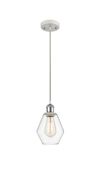 Innovations - 516-1P-WPC-G652-6-LED - LED Mini Pendant - Ballston - White Polished Chrome