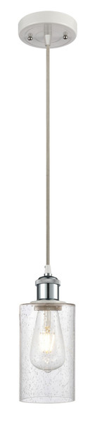 Innovations - 516-1P-WPC-G804 - One Light Mini Pendant - Ballston - White Polished Chrome