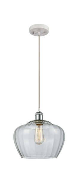 Innovations - 516-1P-WPC-G92-L - One Light Mini Pendant - Ballston - White Polished Chrome