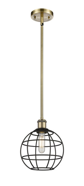 Innovations - 516-1S-AB-CE-8-BK - LED Pendant - Ballston - Antique Brass