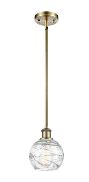 manufacturer_finish:Antique Brass|manufacturer_glass:Clear Athens Deco Swirl|light_output:220.00lm|color_temperature:2200K|cri:99