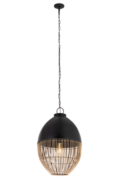 Innovations - 661-1P-BK-14NT - One Light Pendant - Downtown Urban - Matte Black