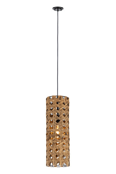 Innovations - 663-1P-BK-8NT - One Light Mini Pendant - Downtown Urban Naturals - Matte Black