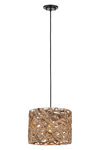 Innovations - 674-1P-BK-13NT - One Light Pendant - Downtown Urban Naturals - Matte Black