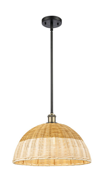 Innovations - 516-1S-BAB-NBD2-16-NAT - One Light Mini Pendant - Ballston - Black Antique Brass