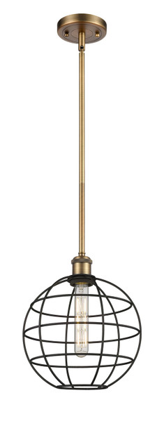 Innovations - 516-1S-BB-CE-10-BK - LED Pendant - Ballston - Brushed Brass