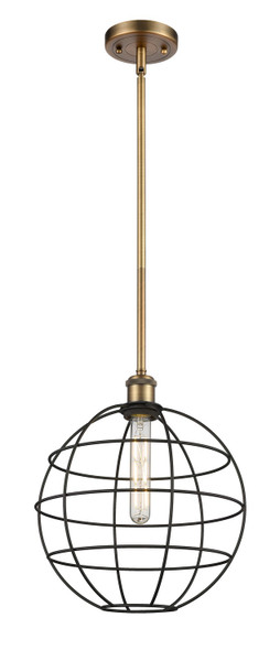 Innovations - 516-1S-BB-CE-12-BK - LED Pendant - Ballston - Brushed Brass