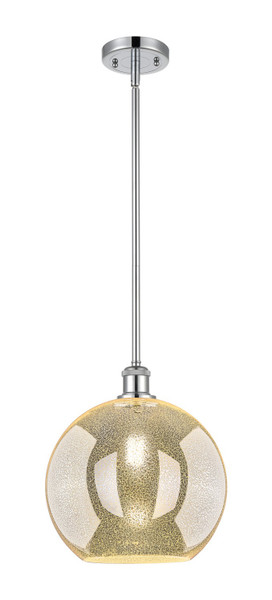Innovations - 516-1S-PC-G128-12 - One Light Mini Pendant - Ballston - Polished Chrome