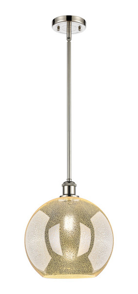 Innovations - 516-1S-PN-G128-12 - One Light Mini Pendant - Ballston - Polished Nickel
