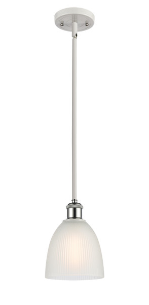 Innovations - 516-1S-WPC-G381 - One Light Mini Pendant - Ballston - White Polished Chrome