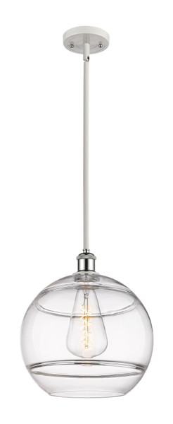 Innovations - 516-1S-WPC-G556-12CL - One Light Mini Pendant - Ballston - White Polished Chrome