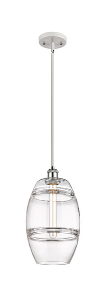 Innovations - 516-1S-WPC-G557-8CL - One Light Mini Pendant - Ballston - White Polished Chrome