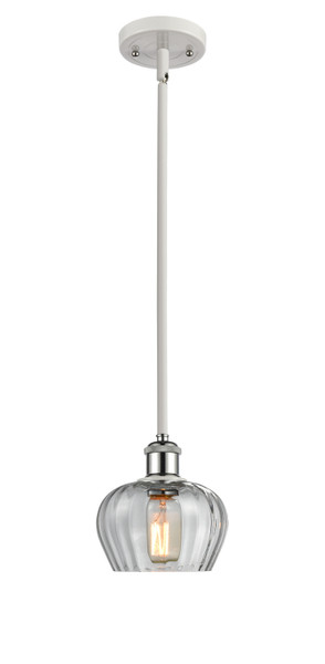 Innovations - 516-1S-WPC-G92 - One Light Mini Pendant - Ballston - White Polished Chrome