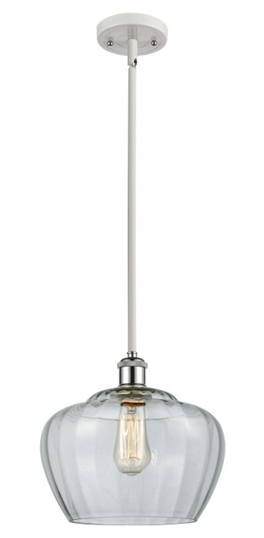 Innovations - 516-1S-WPC-G92-L - One Light Mini Pendant - Ballston - White Polished Chrome