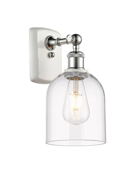 Innovations - 516-1W-WPC-G558-6CL - One Light Wall Sconce - Ballston - White Polished Chrome