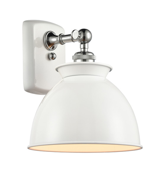 Innovations - 516-1W-WPC-M14-WPC-LED - LED Wall Sconce - Ballston - White and Polished Chrome