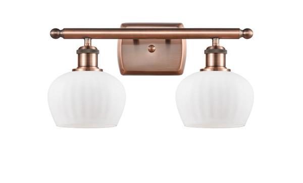 Innovations - 516-2W-AC-G91 - Two Light Bath Vanity - Ballston - Antique Copper