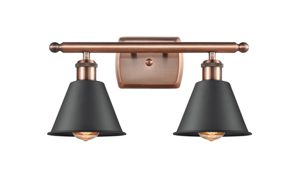 Innovations - 516-2W-AC-M8-LED - LED Bath Vanity - Ballston - Antique Copper