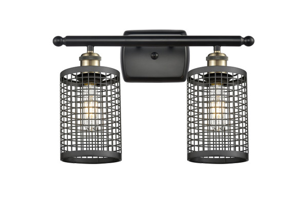 Innovations - 516-2W-BAB-M18-BK - LED Bath Vanity - Downtown Urban - Black Antique Brass