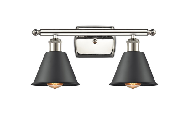 Innovations - 516-2W-PN-M8-LED - LED Bath Vanity - Ballston - Polished Nickel
