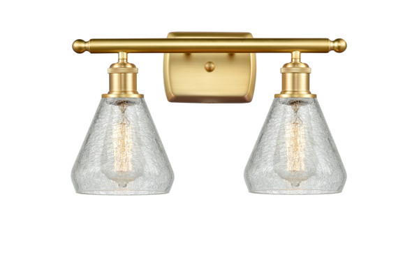 Innovations - 516-2W-SG-G275 - Two Light Bath Vanity - Ballston - Satin Gold