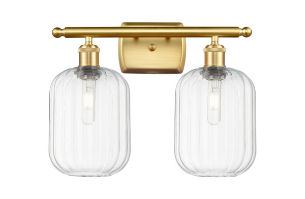 Innovations - 516-2W-SG-G460-7CL - Two Light Bath Vanity - Ballston - Satin Gold