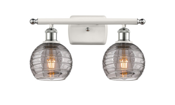 Innovations - 516-2W-WPC-G1213-6SM - Two Light Bath Vanity - Ballston - White Polished Chrome