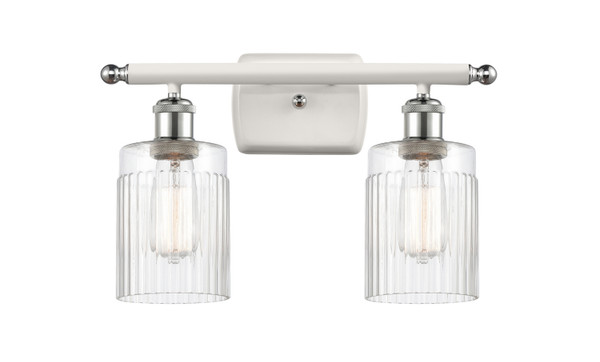 Innovations - 516-2W-WPC-G342 - Two Light Bath Vanity - Ballston - White Polished Chrome