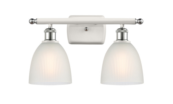 Innovations - 516-2W-WPC-G381-LED - LED Bath Vanity - Ballston - White Polished Chrome