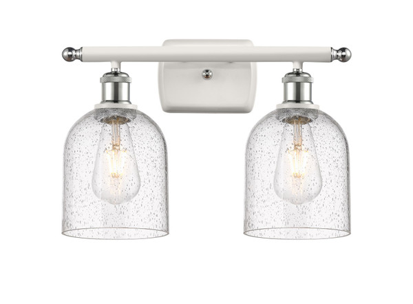 Innovations - 516-2W-WPC-G558-6SDY - Two Light Bath Vanity - Ballston - White Polished Chrome