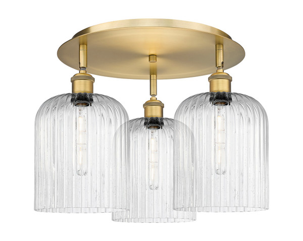 Innovations - 516-3C-BB-G559-8SDY - Three Light Semi-Flush Mount - Ballston - Brushed Brass
