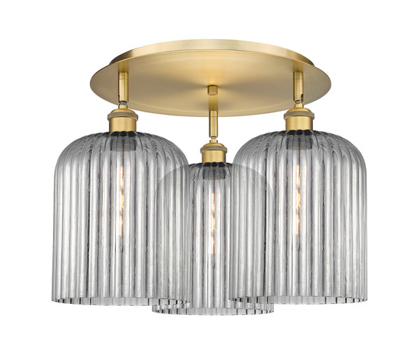 Innovations - 516-3C-BB-G559-8SM - Three Light Semi-Flush Mount - Ballston - Brushed Brass