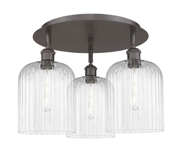 Innovations - 516-3C-OB-G559-8CL - Three Light Semi-Flush Mount - Ballston - Oil Rubbed Bronze