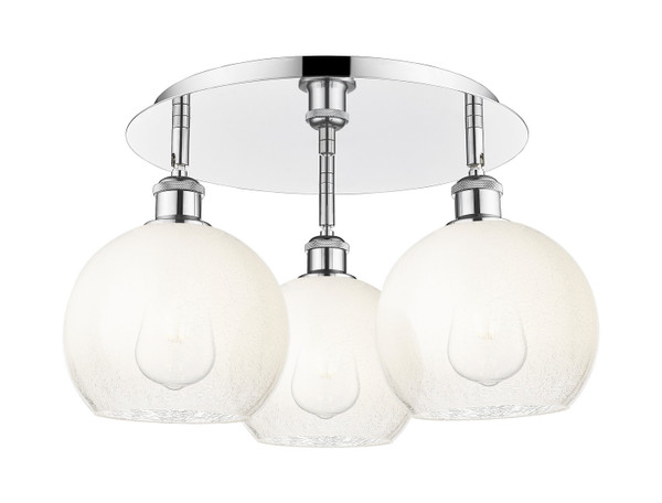 Innovations - 516-3C-PC-G483-8OP - Three Light Semi-Flush Mount - Ballston - Polished Chrome