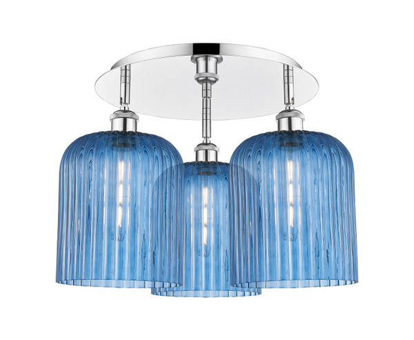 Innovations - 516-3C-PC-G559-8BL - Three Light Semi-Flush Mount - Ballston - Polished Chrome