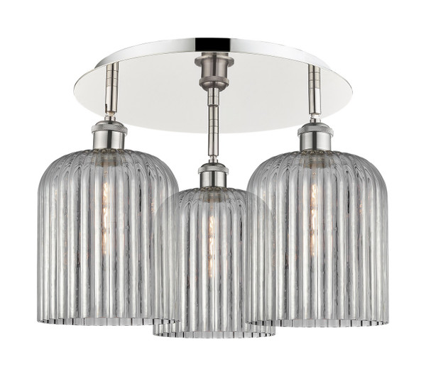 Innovations - 516-3C-PN-G559-8SM - Three Light Semi-Flush Mount - Ballston - Polished Nickel