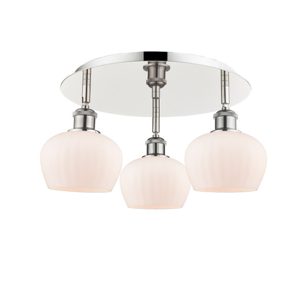 Innovations - 516-3C-PN-G91 - Three Light Semi-Flush Mount - Ballston - Polished Nickel