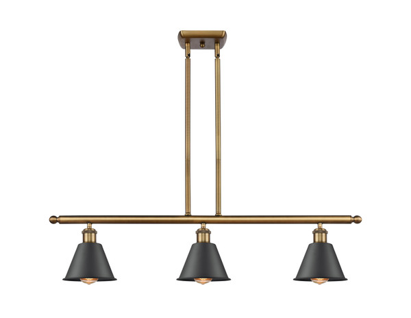 Innovations - 516-3I-BB-M8 - Three Light Island Pendant - Ballston - Brushed Brass