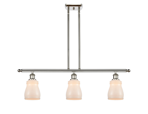 Innovations - 516-3I-PN-G391 - Three Light Island Pendant - Ballston - Polished Nickel