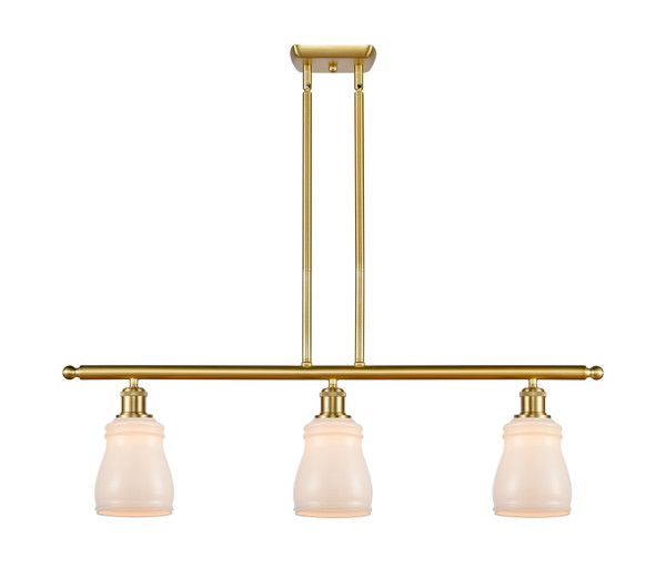 Innovations - 516-3I-SG-G391-LED - LED Island Pendant - Ballston - Satin Gold