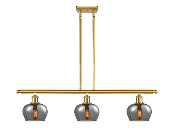 Innovations - 516-3I-SG-G93-LED - LED Island Pendant - Ballston - Satin Gold