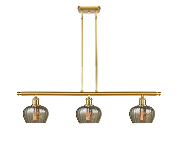 Innovations - 516-3I-SG-G96-LED - LED Island Pendant - Ballston - Satin Gold