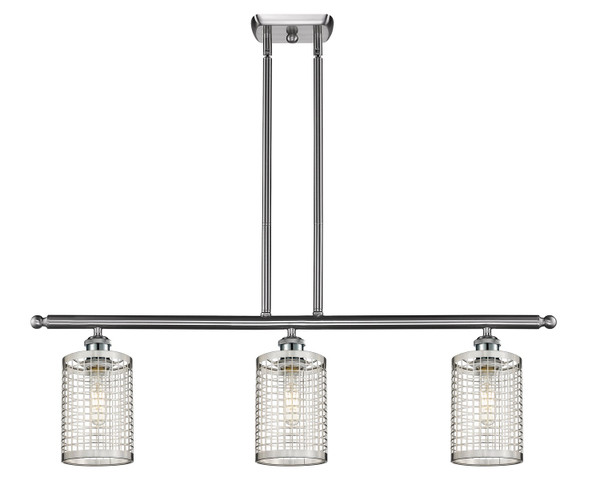 Innovations - 516-3I-SN-M18-SN - LED Pendant - Downtown Urban - Satin Nickel