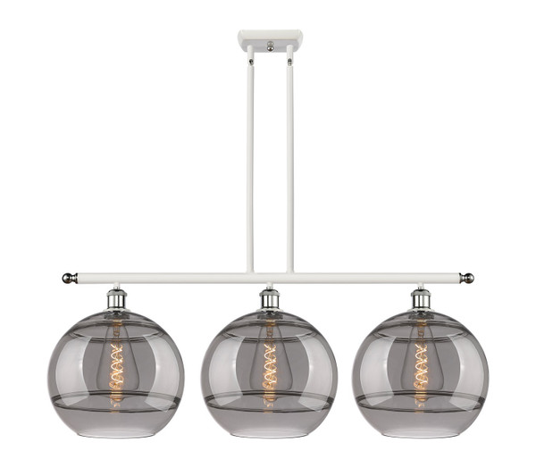 Innovations - 516-3I-WPC-G556-12SM - Three Light Island Pendant - Ballston - White Polished Chrome