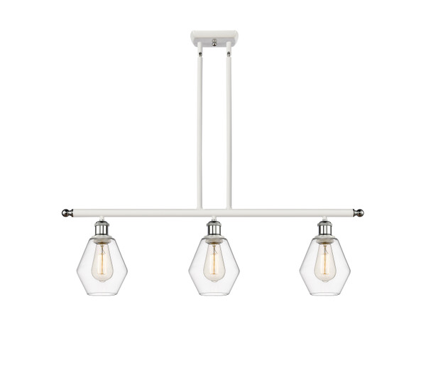 Innovations - 516-3I-WPC-G652-6 - Three Light Island Pendant - Ballston - White Polished Chrome