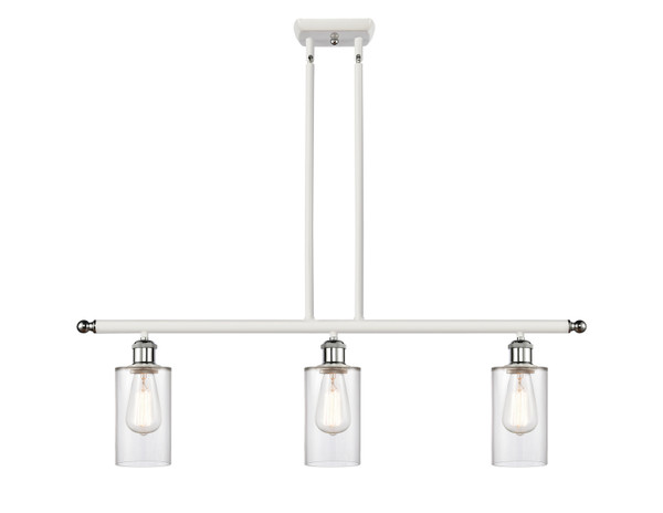Innovations - 516-3I-WPC-G802-LED - LED Island Pendant - Ballston - White Polished Chrome