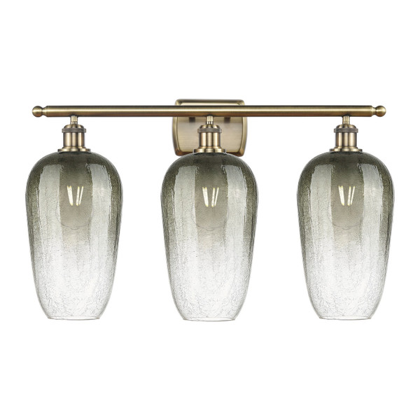 Innovations - 516-3W-AB-G484-7SL - Three Light Bath Vanity - Ballston - Antique Brass