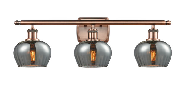 Innovations - 516-3W-AC-G93 - Three Light Bath Vanity - Ballston - Antique Copper